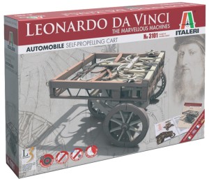 Maszyny Leonarda Da Vinci - Wóz z napędem, Italeri 3101