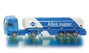 TIR z przyczepą - cysterna, Siku 1626