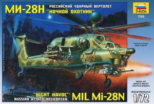 Mil Mi-28N Night Havoc Modern Russian Attack Helicopter, Zvezda 7255