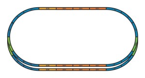 Nasyp / podtorze do zestawu torów A+E, Piko 55367