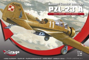 Samolot bombowy PZL-23A KARAŚ wersja wczesna, Mirage Hobby 481303