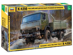 Russian 2-Axle Military Truck K-4350, Zvezda 3692