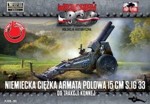 Niemiecka ciężka armata polowa 15 cm S.IG 33 do trakcji konnej, First to Fight 083