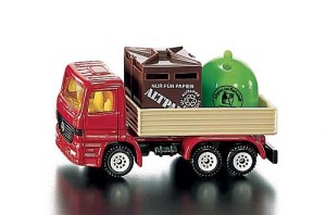 Ciężarówka z pojemnikami na odpady, Siku 0828