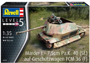Marder I - 7,5cm Pa.K. 40 (Sf.) Auf Geschutzwagen FCM 36 (f), Revell 03292