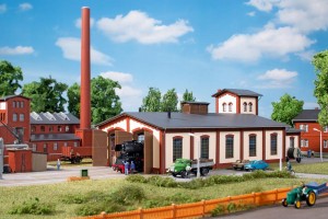 Lokomotywownia dwustanowiskowa z wieżą wodną, Auhagen 13342