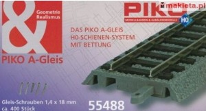 Wkręty mocujące tory na nasypie do powierzchni podłoża, Piko 55488