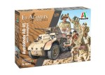 Autoblinda AB 41 with Bersaglieri El Alamein, Italeri 6591