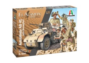 Autoblinda AB 41 with Bersaglieri El Alamein, Italeri 6591