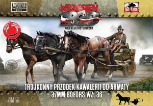 Trójkonny przodek kawalerii do armaty 37mm Bofors wz.36, First to Fight 099