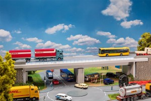 Betonowy widukt dwutorowy, Faller 120504