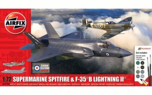 Supermarine Spitfire And F-35B Lightning II,  zestaw podarunkowyAirfix 50190