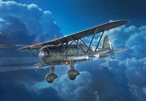 FIAT CR.42 CN Falco Night Fighter, Italeri 1485