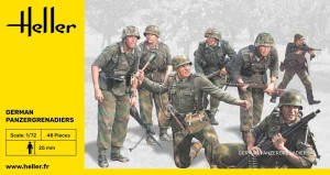 WWII German Panzergrenadiers, Heller 49606
