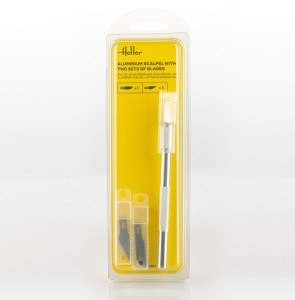 Aluminium Scalpel with Fine-Pointed Blade, skalpel Heller 99009