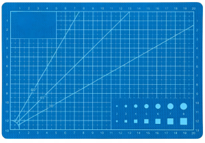 Mata do cięcia - elastyczna niebieska A5