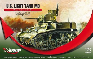 U.S. Light Tank M3 'TUNISIA 1943', Mirage Hobby 726073