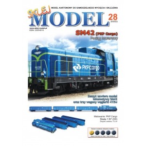 Pociąg towarowy SM42 PKP Cargo, Sklej Model 6/2022