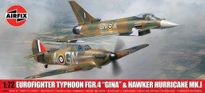 Eurofighter Typhoon FGR.4 (GINA) + Hawker Hurricane Mk.I, Airfix 40002