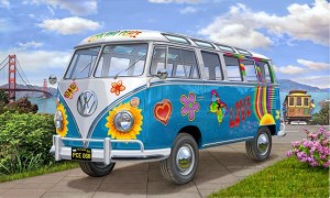 VW T1 Samba Bus Flower Power, Revell 07050