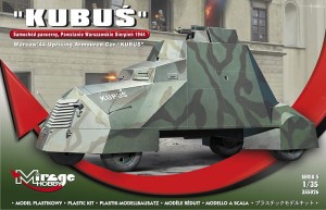 KUBUŚ samochód pancerny z Powstania Warszawskiego, Mirage Hobby 355026