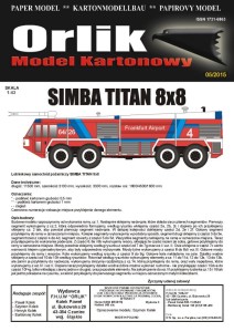 Samochód pożarniczy SIMBA TITAN 8×8, Orlik 05/2015