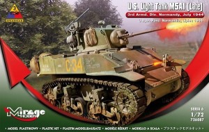 US Light Tank M5A1 (late), Normandy 1944, Mirage Hobby 726087