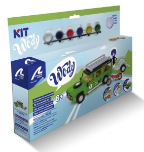 Land Rover z przyczepą i motocyklem - Junior Collection, Artesania Latina 30521