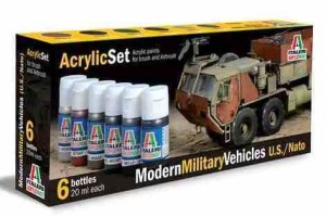 Modern Military Vehicles (U.S.) NATO - zestaw farb akrylowych, Italeri 442AP