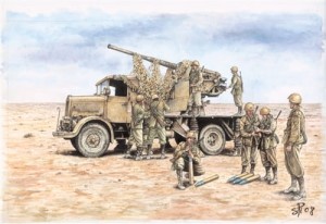 Autocanone 3 RO w/90/53 AA Gun, Italeri 7508